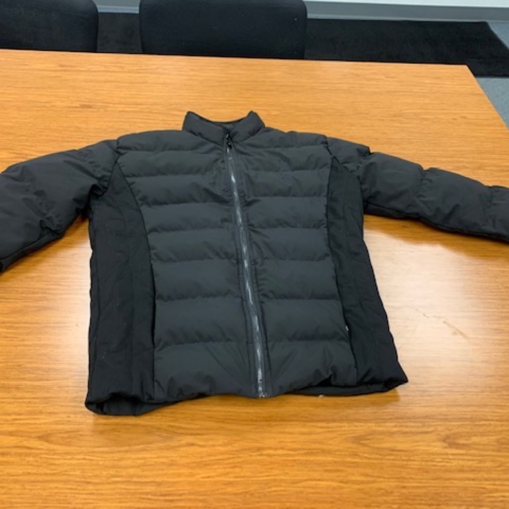 Mens Tailored Athlete Black Padded Jacket (Small)